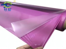 TPU布料薄膜彩色透明防水雨衣紅藍黃紫粉紅色冰藍熒光膜 離型膜